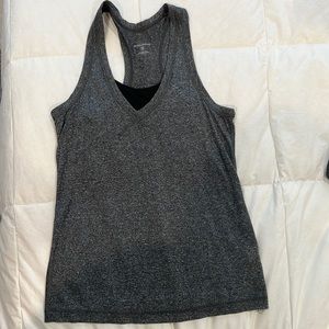 Reebok gray racer back tank top